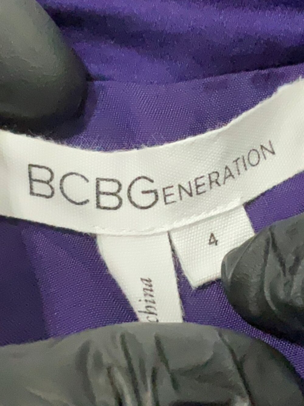 BCBGeneration Amethyst Strapless Skirt Tail High-Low Cocktail Dress - Size 4 - Picture 11 of 11